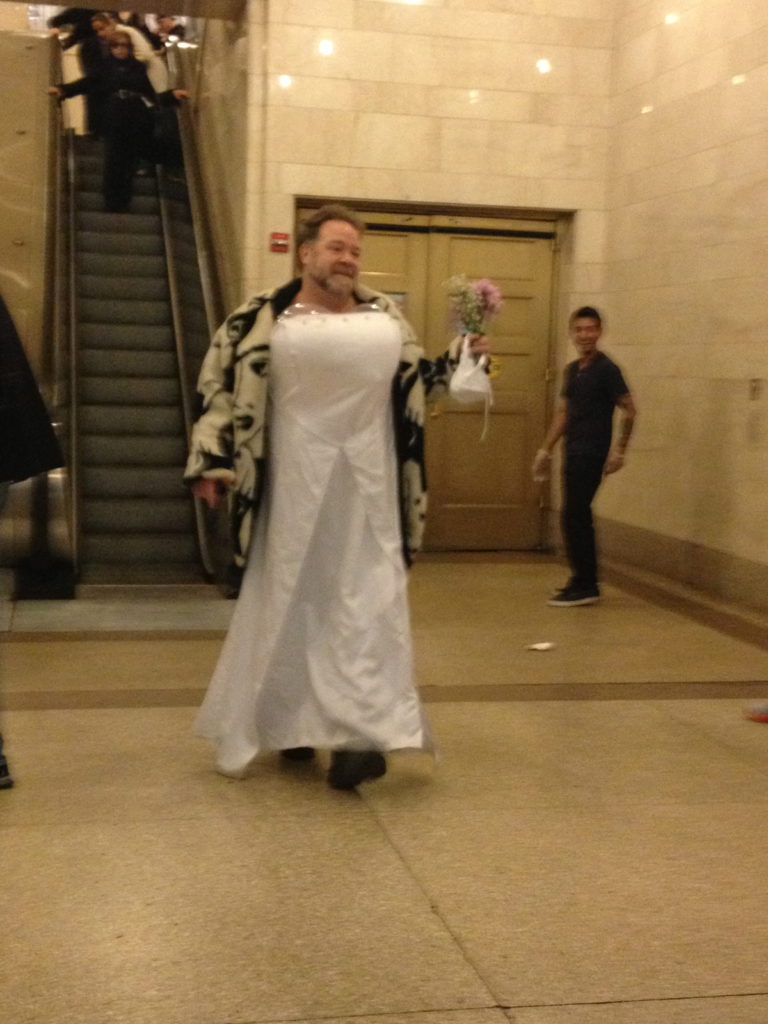 making a grand entrance in Grand Central