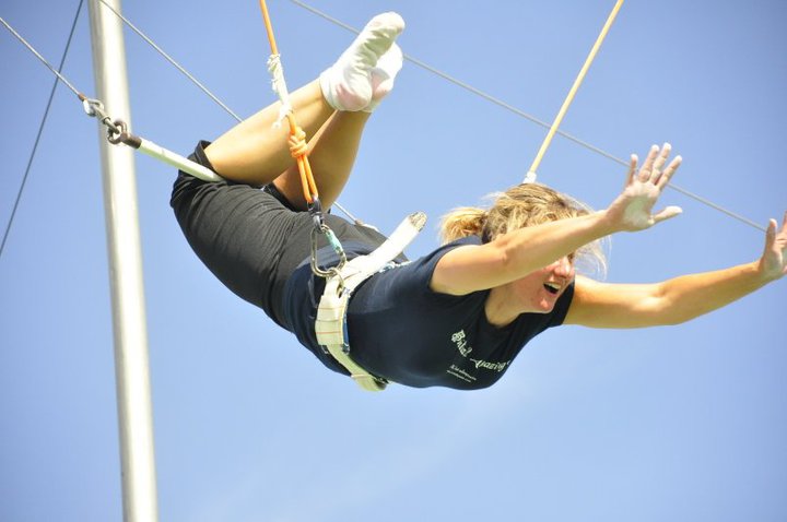 jumping off the trapeze