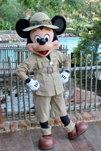 Mickey Mouse the Safari tour guide