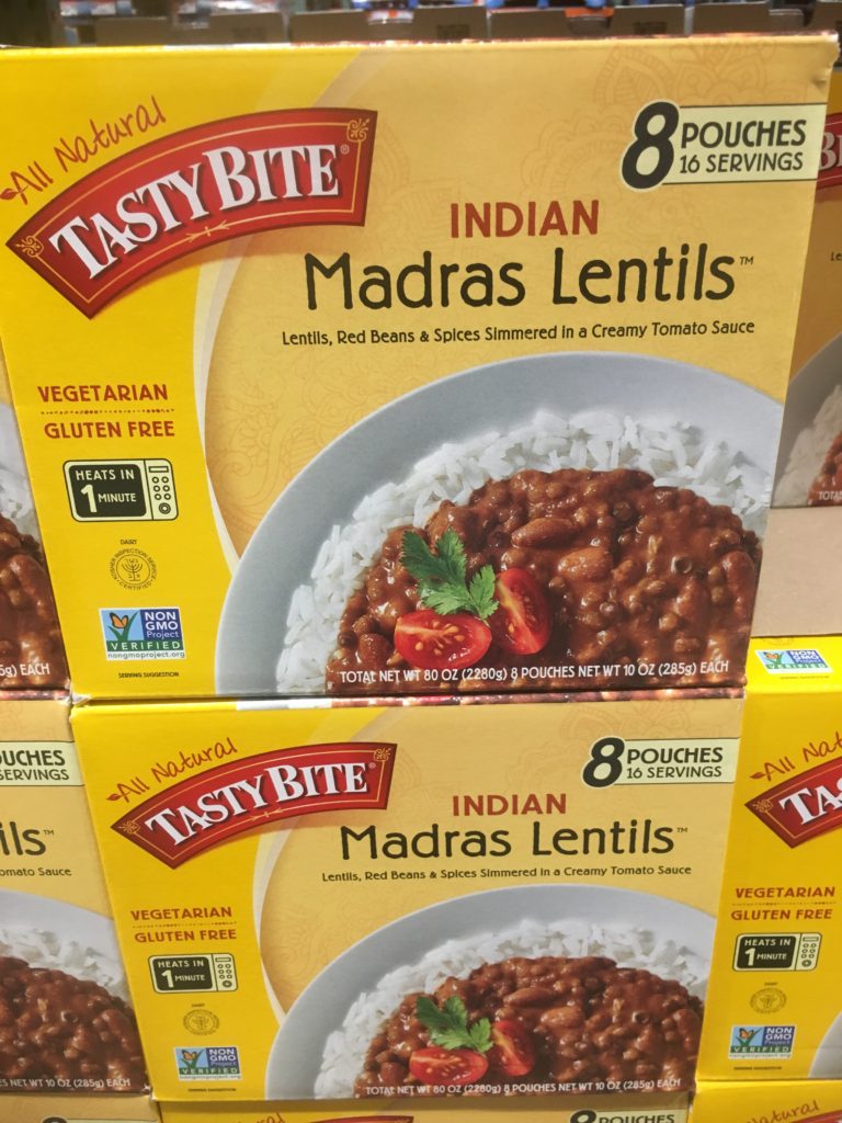 Tasty Bite Lentils boxes