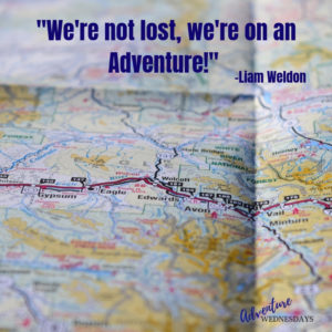 We're not lost, we're on an adventure quote