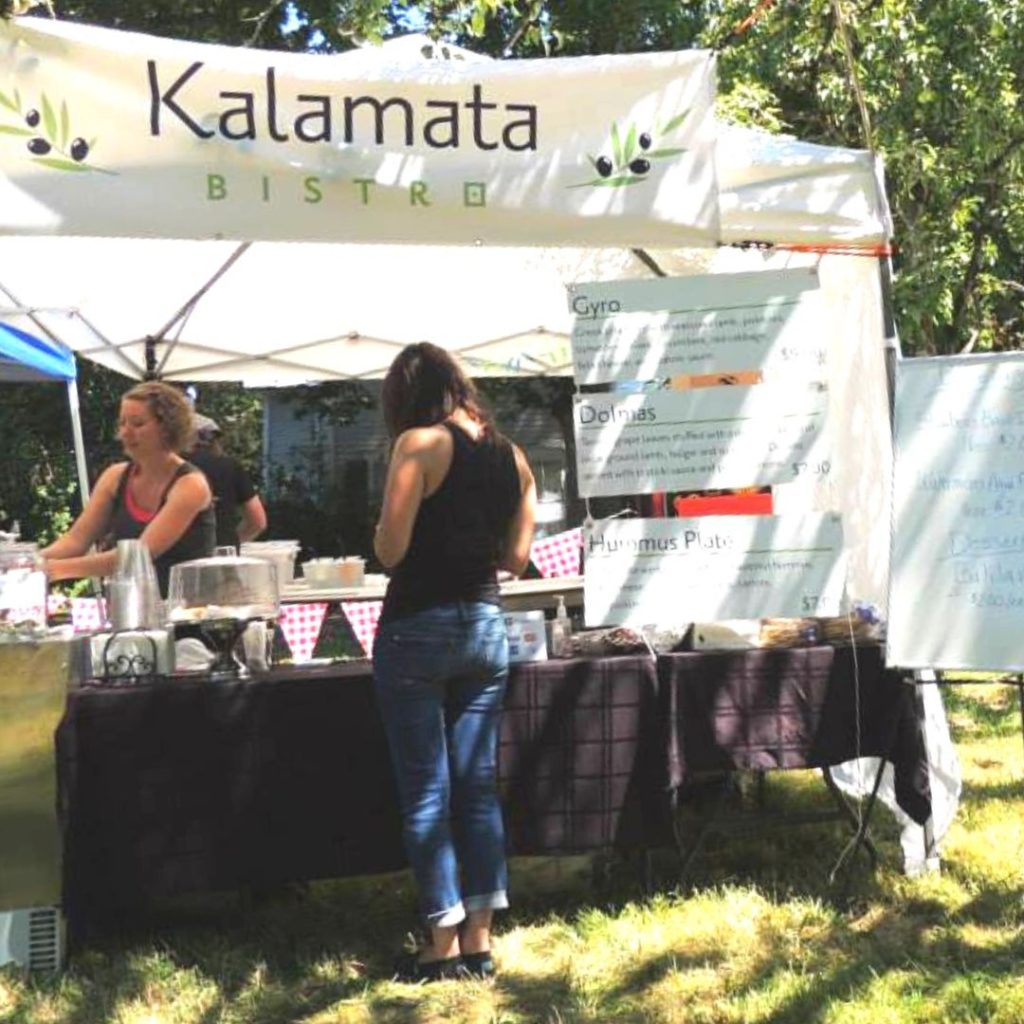 Kalamata pop up at a festival