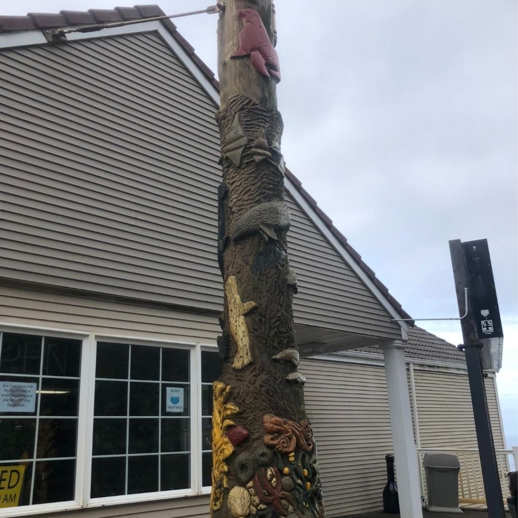 Totem pole by Seal Caves store