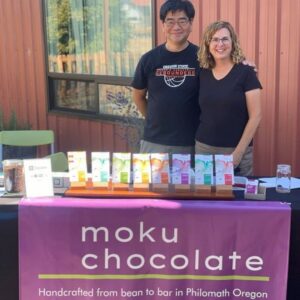 Moku Chocolate team Maureen and husband