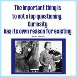 Albert Einstein curiosity quote