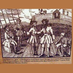 illustration of pirates Stede and Blackbeard on Queen Anne's Revenge